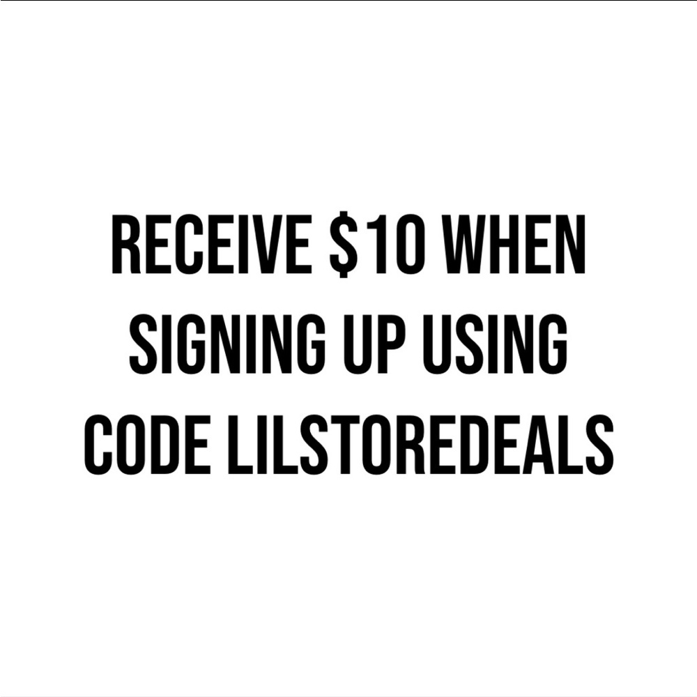 Receive $10 dollars when signing up with Poshmark. Use code: LILSTOREDEALS - Picture 1 of 1
